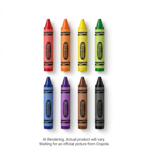 CRAYOLA CANADA 8 Jumbo Crayons (52-0589) - Cartouches Certifiees