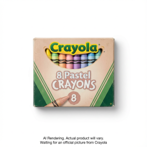 CRAYOLA CANADA 8 Pastel Crayons (52-0580) - Cartouches Certifiees