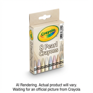 CRAYOLA CANADA 8 Pearl Crayons (52-8825) - Cartouches Certifiees