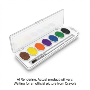 CRAYOLA CANADA 8 Washable Glitter Watercolours (53-0572) - Cartouches Certifiees