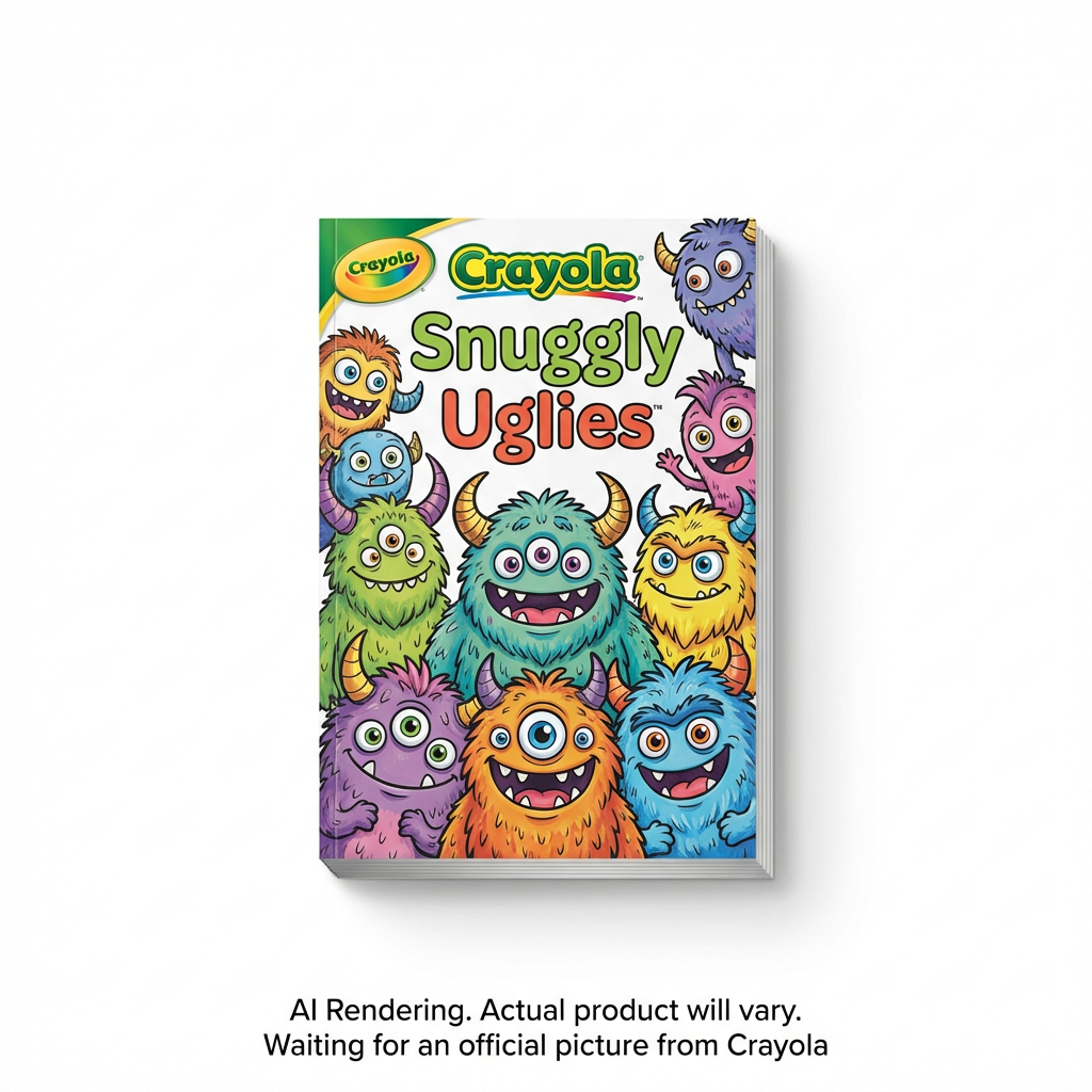 CRAYOLA CANADA 96pg Colouring Book, Snuggly Uglies (61-0497) - Cartouches Certifiees
