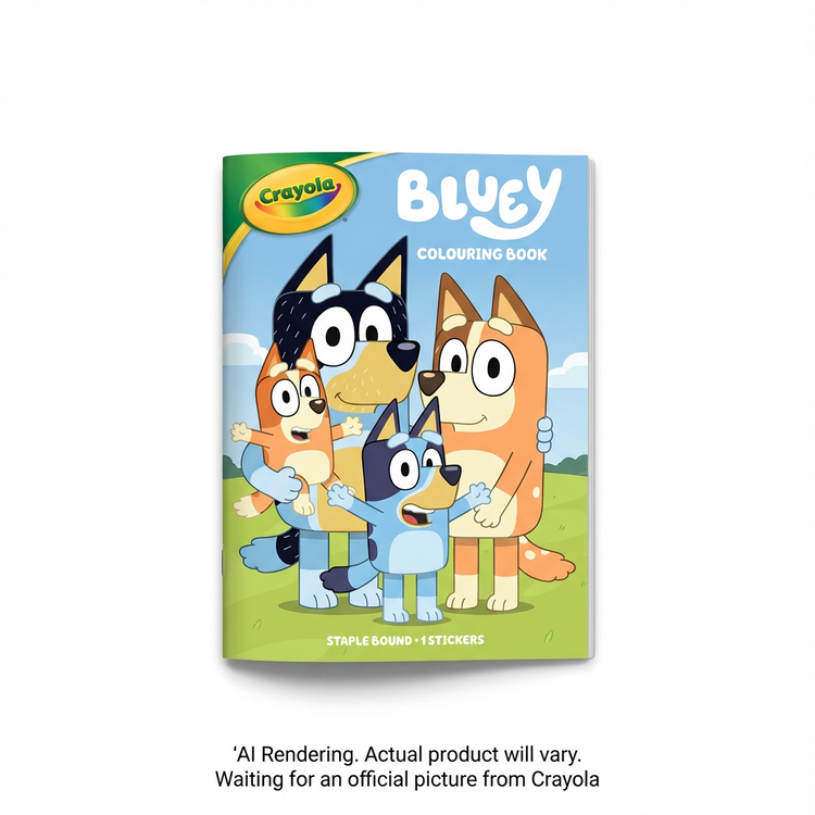 CRAYOLA CANADA Bluey Colouring Book – 96 pgs (61-0954) - Cartouches Certifiees