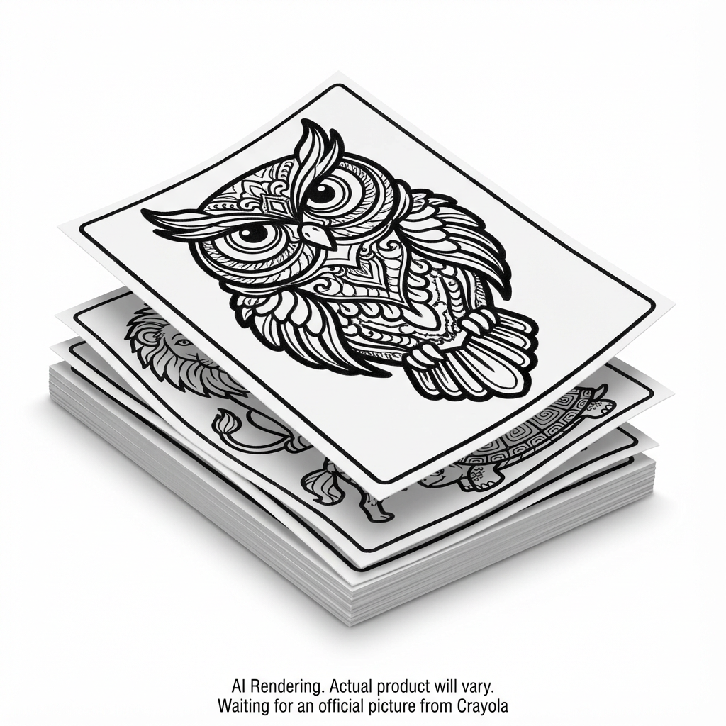 CRAYOLA CANADA Fuzzy Animals Colouring Pages (04-5125) - Cartouches Certifiees