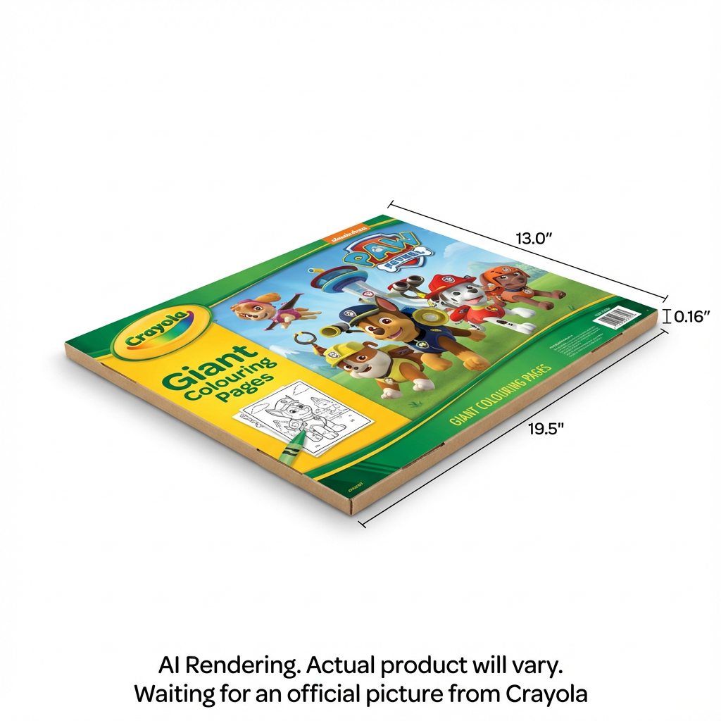 CRAYOLA CANADA Giant Colouring Pages, Paw Patrol (61-6199) - Cartouches Certifiees