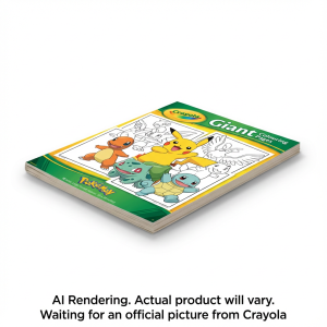 CRAYOLA CANADA Giant Colouring Pages, Pokemon (61-6233) - Cartouches Certifiees