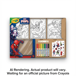 CRAYOLA CANADA POPs 3D Activity Set, Spiderman (04-1853) - Cartouches Certifiees