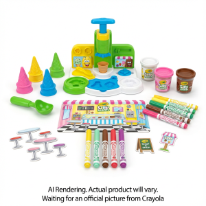 CRAYOLA CANADA Silly Scents Ice Cream Parlor Playset (74-7609) - Cartouches Certifiees