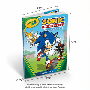 CRAYOLA CANADA Sonic Colouring Book – 96 pgs (61-8836) - Cartouches Certifiees