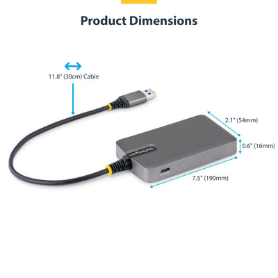 StarTech.com 5G4AC-USB-A-HUB hub & concentrateur USB 3.2 Gen 1 (3.1 Gen 1) Type-A 5000 Mbit/s Gris - Image 7