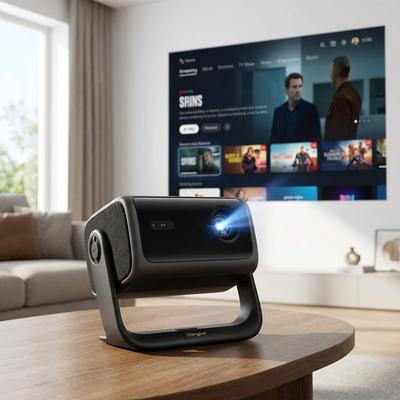 DANGBEI MP1 Max - 4K Home Projector with Google TV and Licensed Netflix (DBOX03) - Cartouches Certifiees