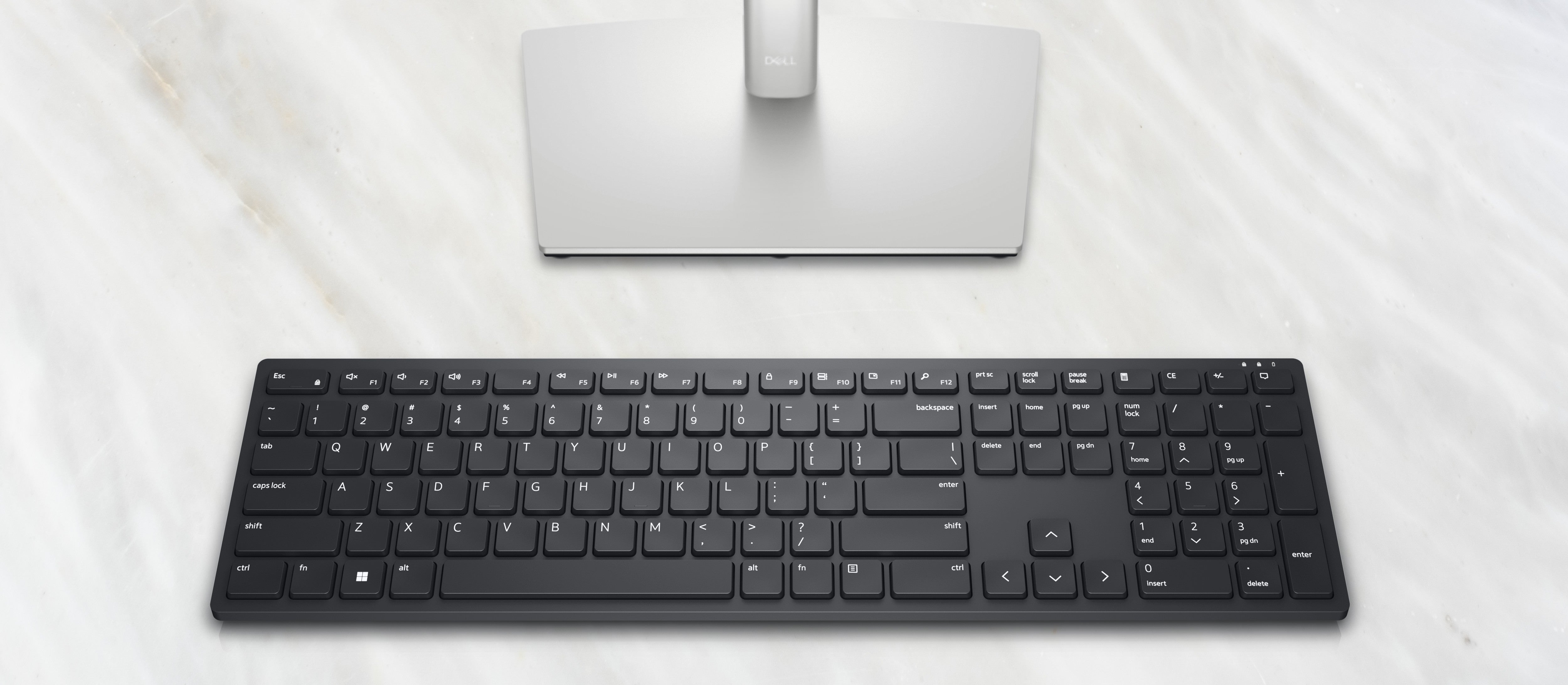 DELL KB500 keyboard Office RF Wireless English Black (KB500-BK-R-US) - Cartouches Certifiees