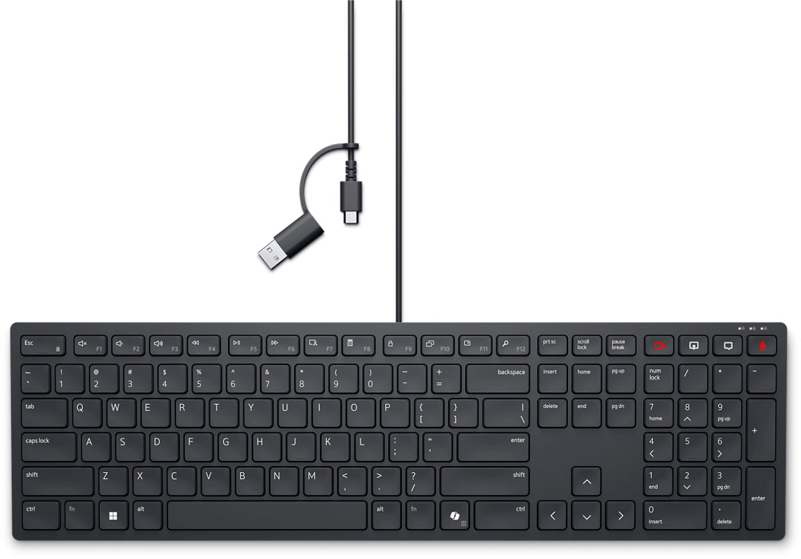 DELL KB525C keyboard Office USB Canadian Black (KB525C-FCA-DAO) - Cartouches Certifiees