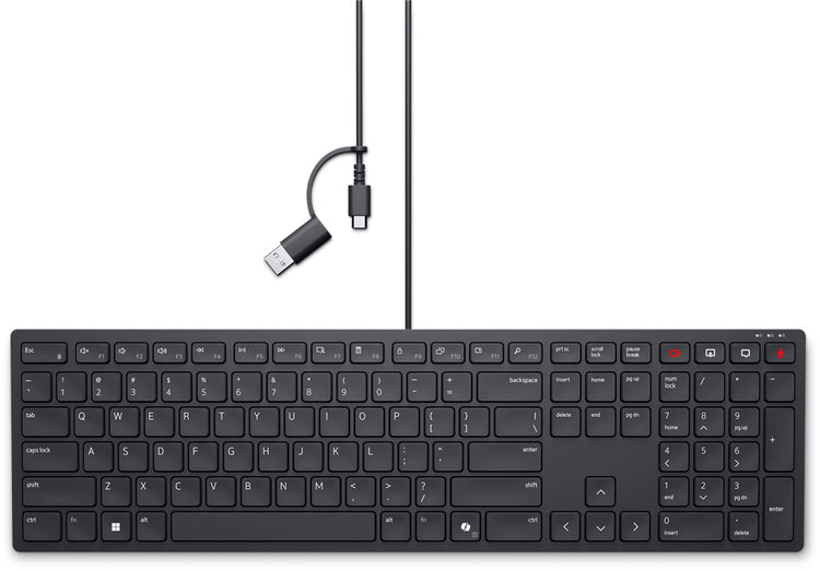 DELL KB525C keyboard Office USB QWERTY US English Black (KB525C-US-DAO) - Cartouches Certifiees