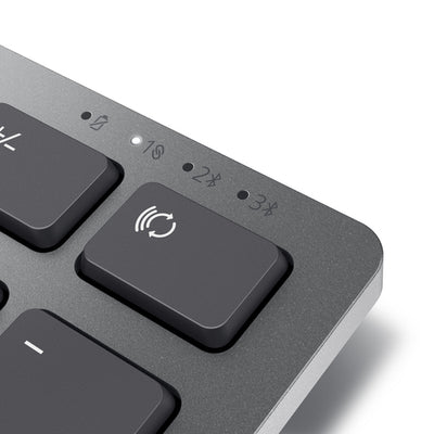 DELL KB700 keyboard Office RF Wireless + Bluetooth English Grey (KB700-GY-R-US) - Cartouches Certifiees