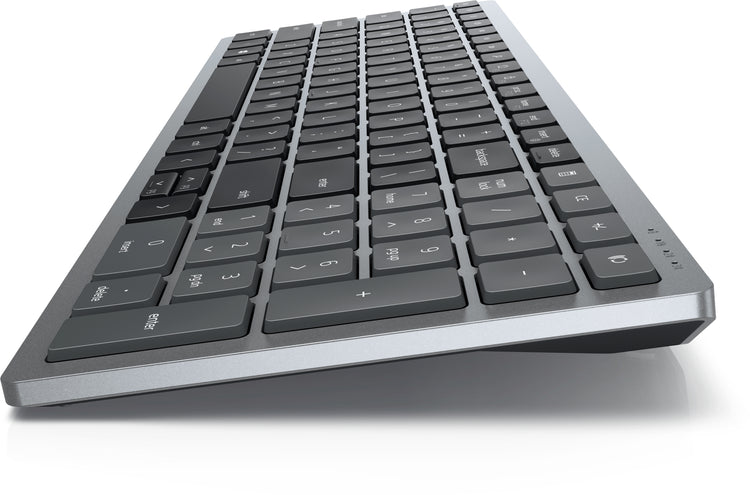 DELL KB740 keyboard Office RF Wireless + Bluetooth QWERTY English Grey, Black (KB740-GY-R-US) - Cartouches Certifiees