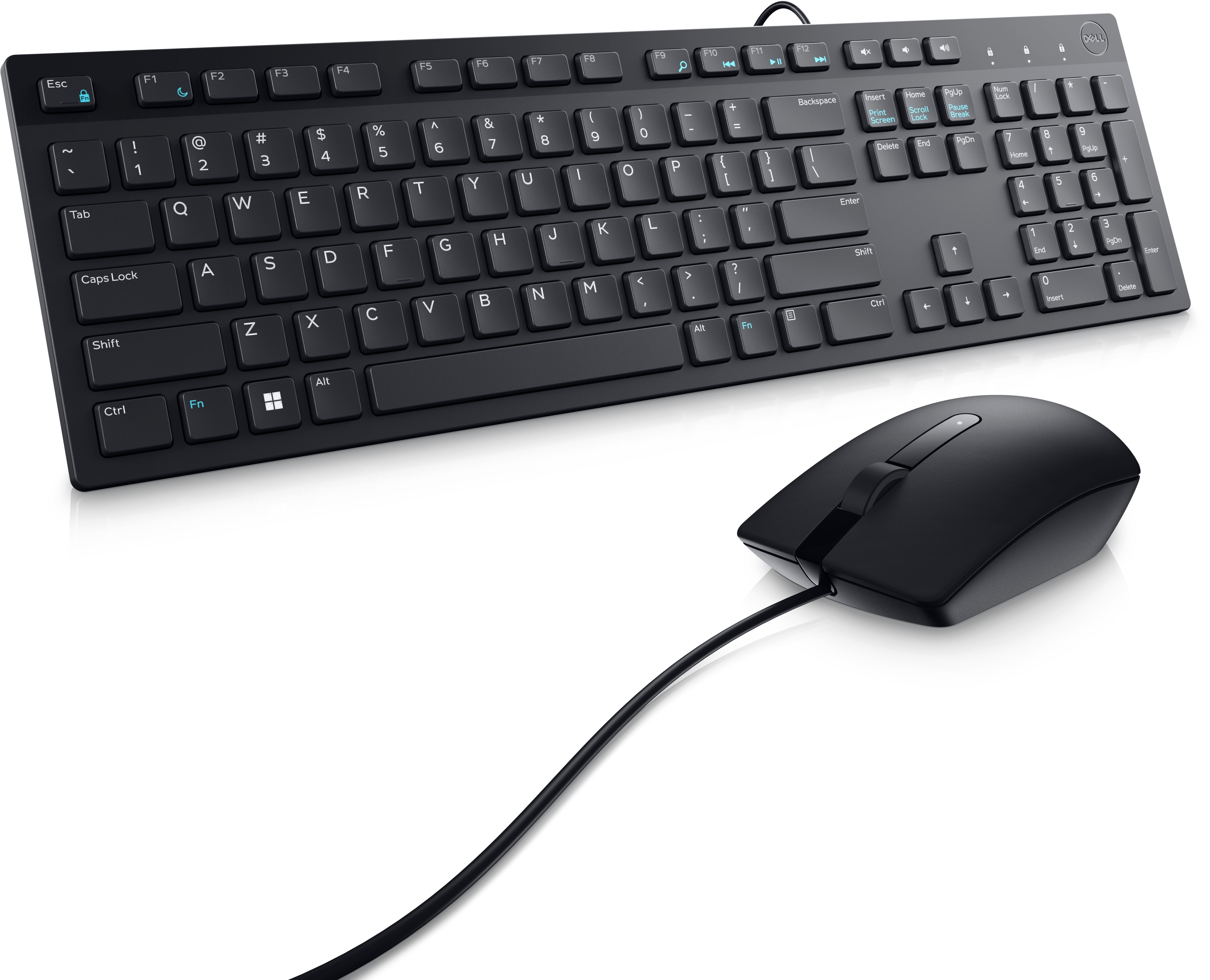 DELL KM300C keyboard Mouse included Office USB English Black (DELL-KM300C-US) - Cartouches Certifiees