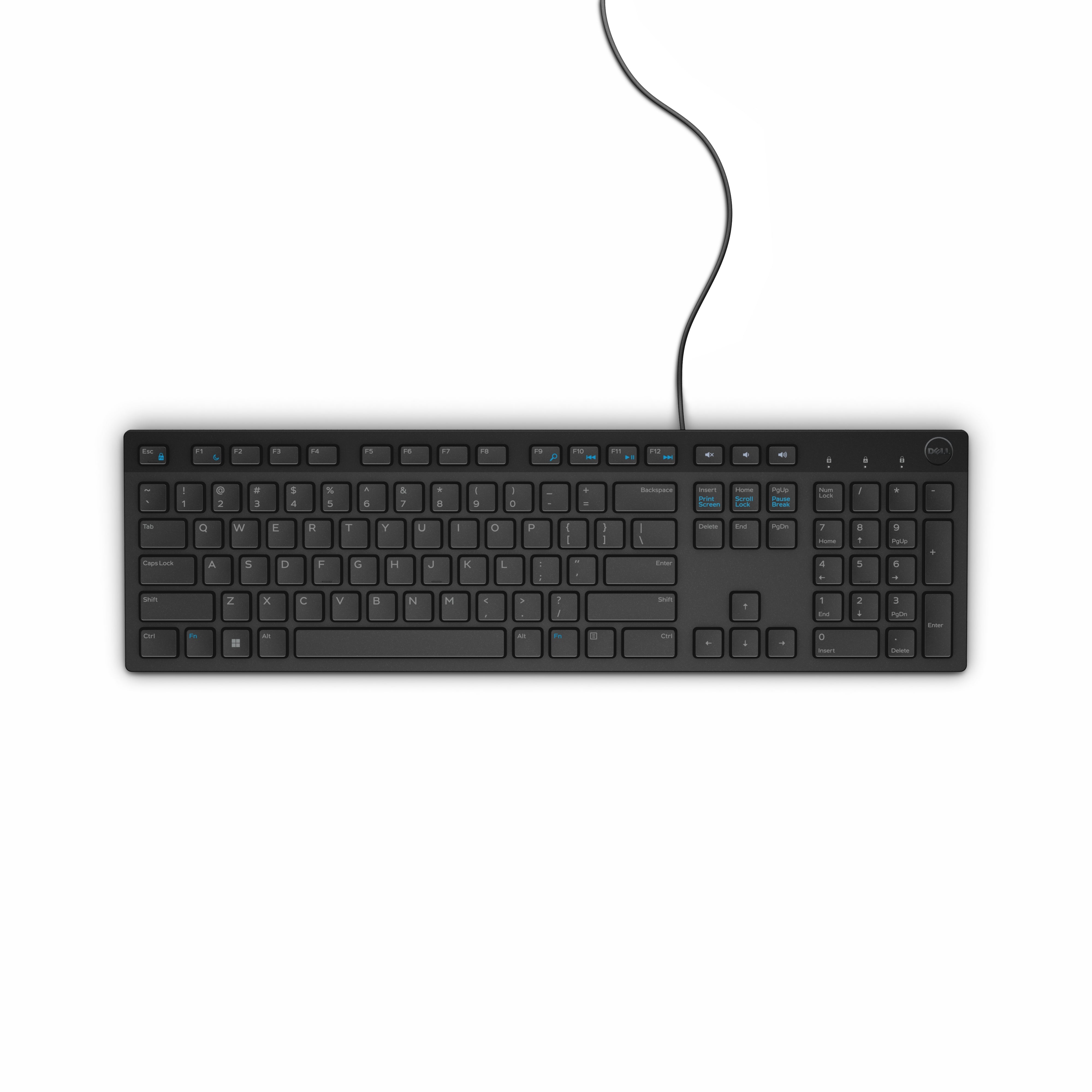 DELL KM300C keyboard Mouse included Office USB English Black (DELL-KM300C-US) - Cartouches Certifiees