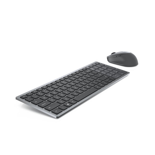 DELL KM7120W keyboard Mouse included Office RF Wireless + Bluetooth English Grey, Titanium (KM7120W-GY-US) - Cartouches Certifiees