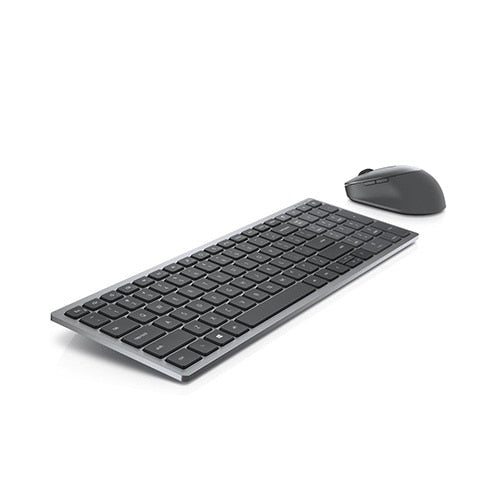 DELL KM7120W keyboard Mouse included Office RF Wireless + Bluetooth French Grey, Titanium (KM7120W-GY-FRC) - Cartouches Certifiees