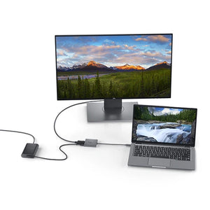 DELL laptop dock/port replicator Wired USB 3.2 Gen 2 (3.1 Gen 2) Type-C Black (DBQAUANBC070) - Cartouches Certifiees