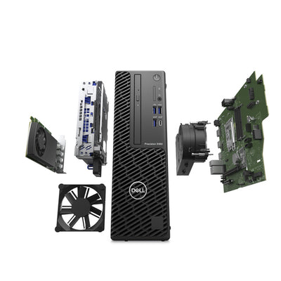 DELL Precision 3460 Intel® Core™ i5 i5-14600 16 GB DDR5-SDRAM 512 GB SSD NVIDIA T1000 Windows 11 Pro SFF Workstation Black (WY1XP) - Cartouches Certifiees