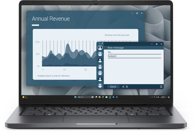DELL Pro 14 PC14255 AMD Ryzen™ 5 PRO 230 Laptop 35.6 cm (14") Full HD+ 16 GB DDR5-SDRAM 512 GB SSD Wi-Fi 6E (802.11ax) Windows 11 Pro US English Black (7HG73) - Cartouches Certifiees