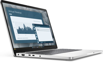DELL Pro 14 PC14255 Copilot+ PC AMD Ryzen AI 7 PRO 350 Laptop 35.6 cm (14") Full HD+ 16 GB DDR5-SDRAM 512 GB SSD Wi-Fi 6E (802.11ax) Windows 11 Pro US English Silver, Platinum (W7JCK) - Cartouches Certifiees