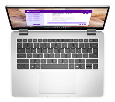 DELL Pro 14 Plus PB14250 2-in-1 Copilot+ PC Intel Core Ultra 5 236V Hybrid (2-in-1) 35.6 cm (14") Touchscreen Full HD+ 16 GB LPDDR5x-SDRAM 512 GB SSD Wi-Fi 7 (802.11be) Windows 11 Pro US English Silver (VHWFV) - Cartouches Certifiees