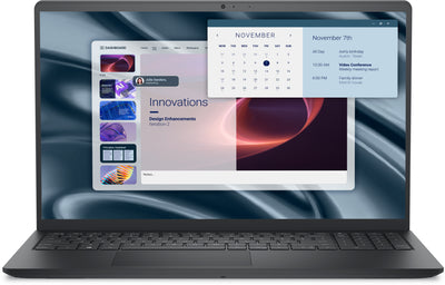 DELL Pro 15 Essential PV15255 AMD Ryzen™ 5 7520U Laptop 39.6 cm (15.6") Full HD 8 GB LPDDR5-SDRAM 512 GB SSD Wi-Fi 5 (802.11ac) Windows 11 Pro US English Black (C6VK7) - Cartouches Certifiees