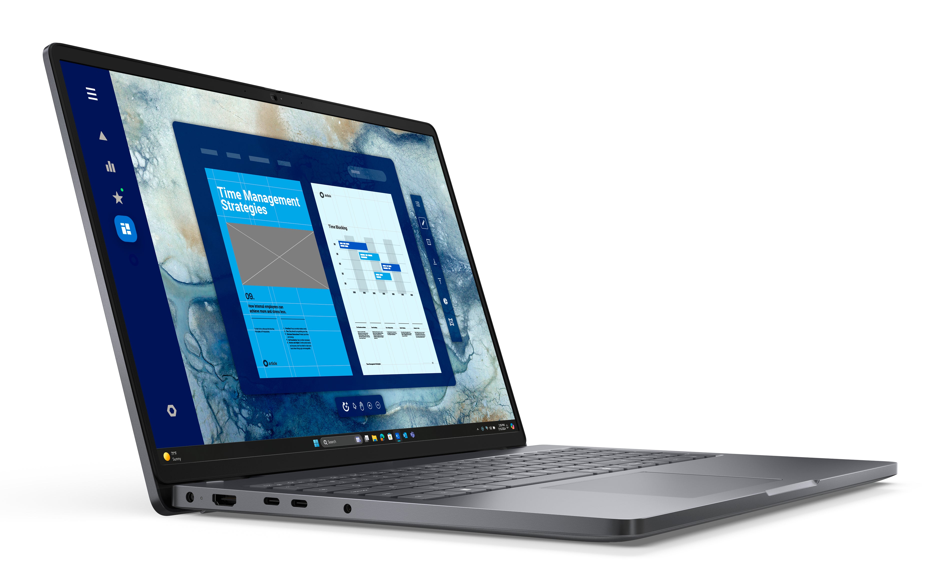 DELL Pro 16 PC16250 Intel Core 5 120U Laptop 40.6 cm (16") Full HD+ 16 GB DDR5-SDRAM 256 GB SSD Wi-Fi 6E (802.11ax) Windows 11 Pro US English Black (C8G51) - Cartouches Certifiees