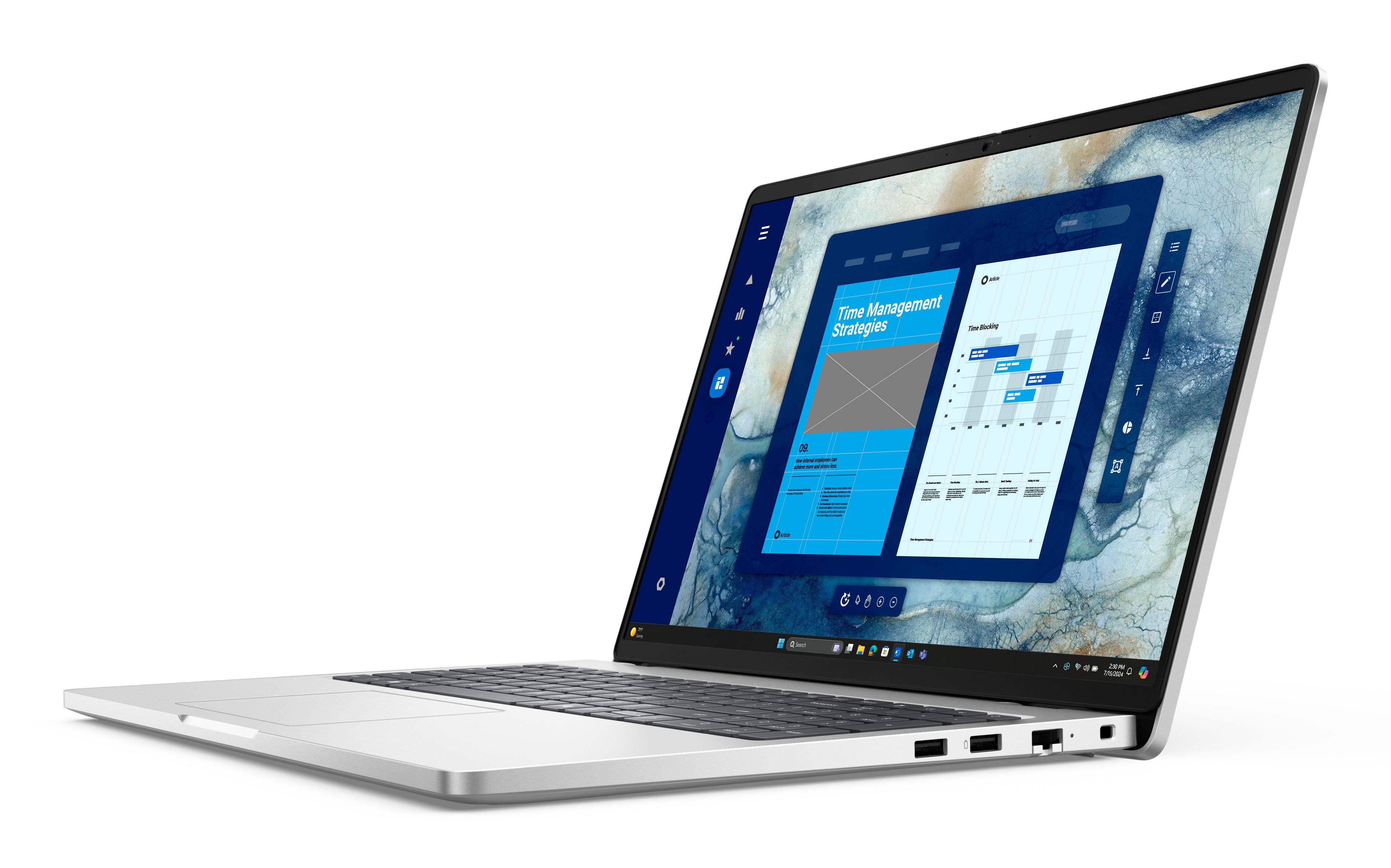 DELL Pro 16 PC16250 Intel Core Ultra 7 265U Laptop 40.6 cm (16") Touchscreen Full HD+ 16 GB DDR5-SDRAM 512 GB SSD Wi-Fi 6E (802.11ax) Windows 11 Pro US English Silver (C7G6J) - Cartouches Certifiees