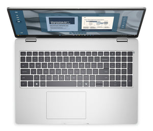 DELL Pro 16 PC16255 Copilot+ PC AMD Ryzen AI 7 PRO 350 Laptop 40.6 cm (16") Full HD+ 16 GB DDR5-SDRAM 512 GB SSD Wi-Fi 6E (802.11ax) Windows 11 Pro US English Silver, Platinum (TRW0D) - Cartouches Certifiees