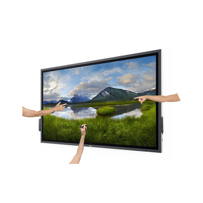 DELL Pro 65 Plus P6524QT Interactive flat panel 163.9 cm (64.5") LCD 350 cd/m² 4K Ultra HD Black Touchscreen (DELL-P6524QT) - Cartouches Certifiees