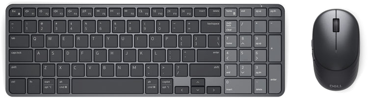 DELL Pro 7 KM746 keyboard Mouse included Universal RF Wireless + Bluetooth Canadian Graphite (KM746-BLK-FRC) - Cartouches Certifiees