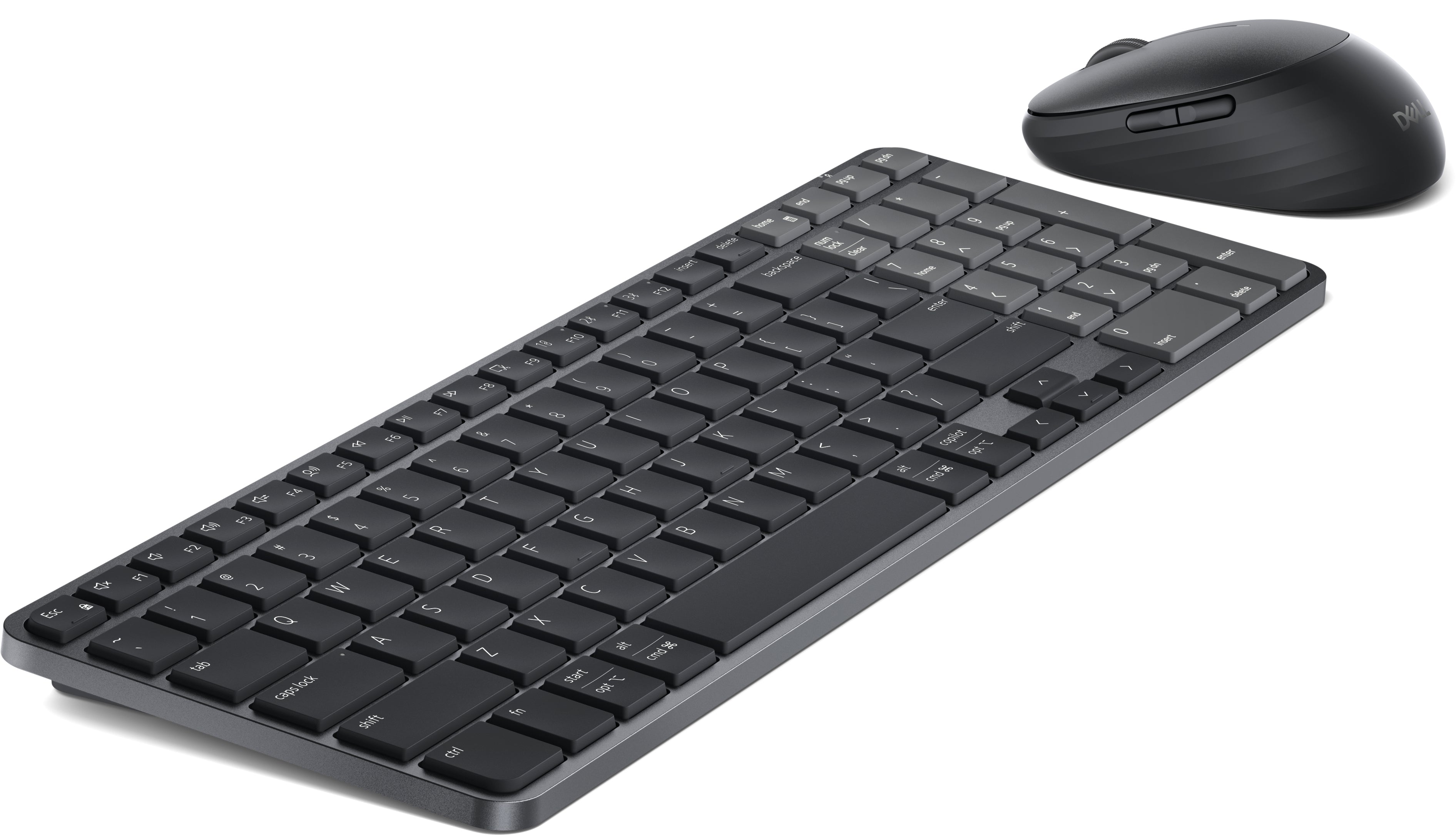 DELL Pro 7 KM746 keyboard Mouse included Universal RF Wireless + Bluetooth Canadian Graphite (KM746-BLK-FRC) - Cartouches Certifiees