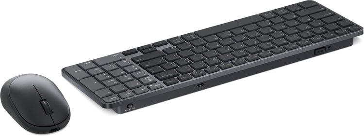 DELL Pro 7 KM746 keyboard Mouse included Universal RF Wireless + Bluetooth Canadian Graphite (KM746-BLK-FRC) - Cartouches Certifiees
