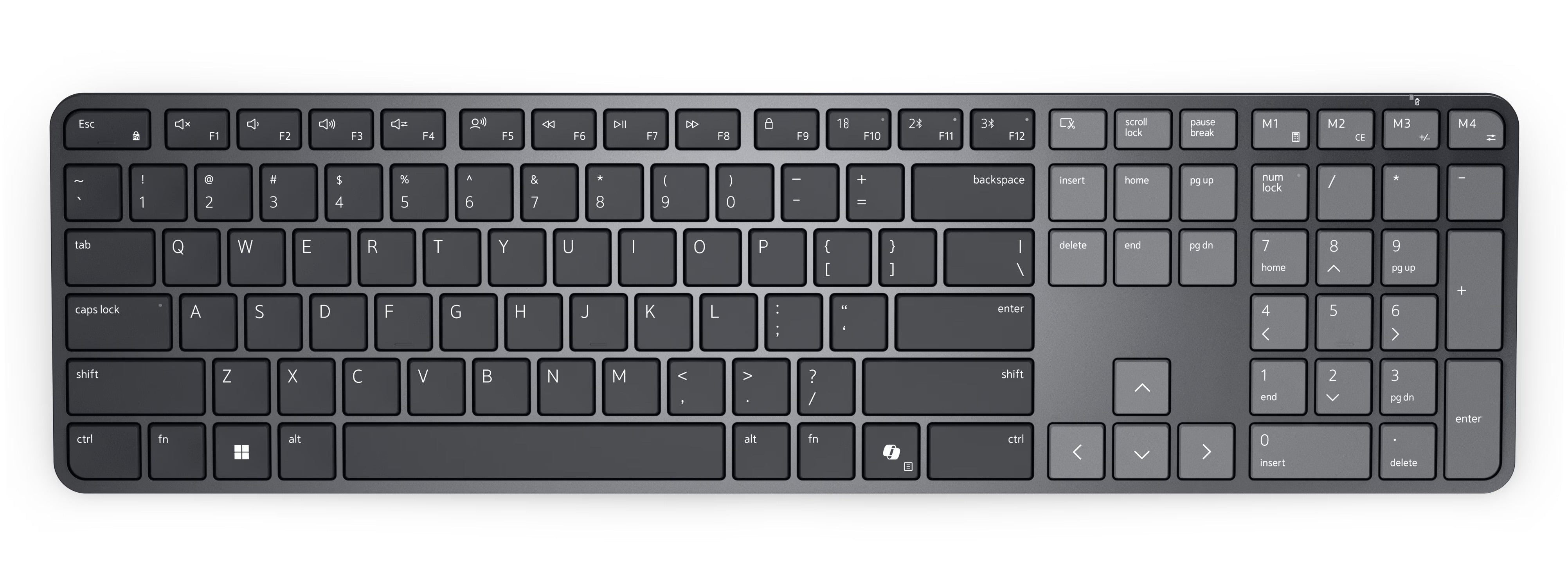 DELL Pro 7 Slim - KB726 - French Canadian keyboard Home/Office RF Wireless + Bluetooth Grey (KB726-BLK-FRC) - Cartouches Certifiees