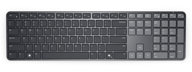 DELL Pro 7 Slim - KB726 - French Canadian keyboard Home/Office RF Wireless + Bluetooth Grey (KB726-BLK-FRC) - Cartouches Certifiees