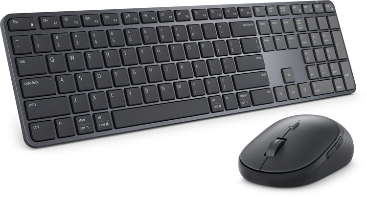 DELL Pro 7 Slim KM726 keyboard Mouse included Home/Office RF Wireless + Bluetooth US English Black (KM726-USD-DAO) - Cartouches Certifiees