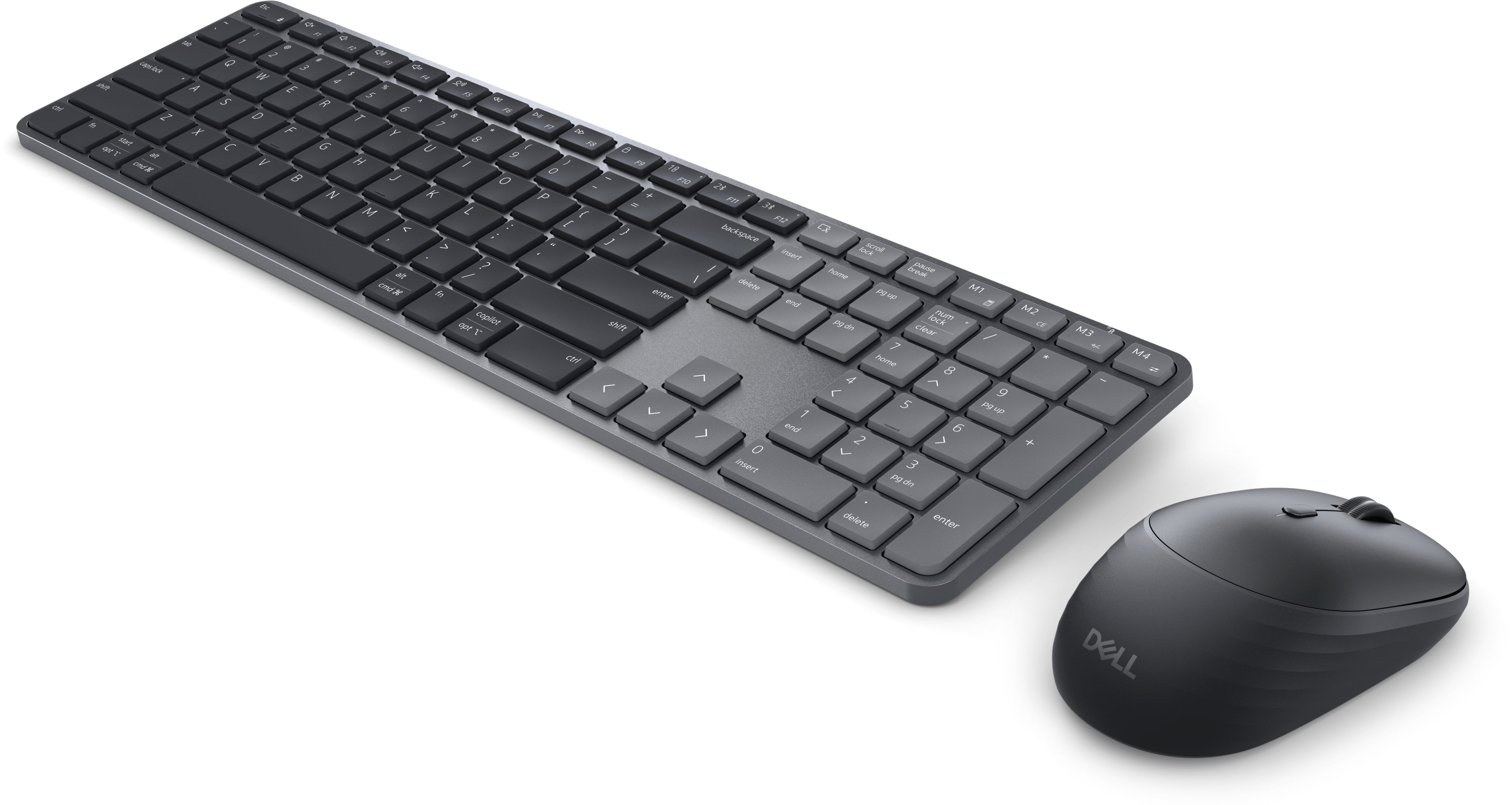 DELL Pro 7 Slim KM726 keyboard Mouse included Home/Office RF Wireless + Bluetooth US English Black (KM726-USD-DAO) - Cartouches Certifiees