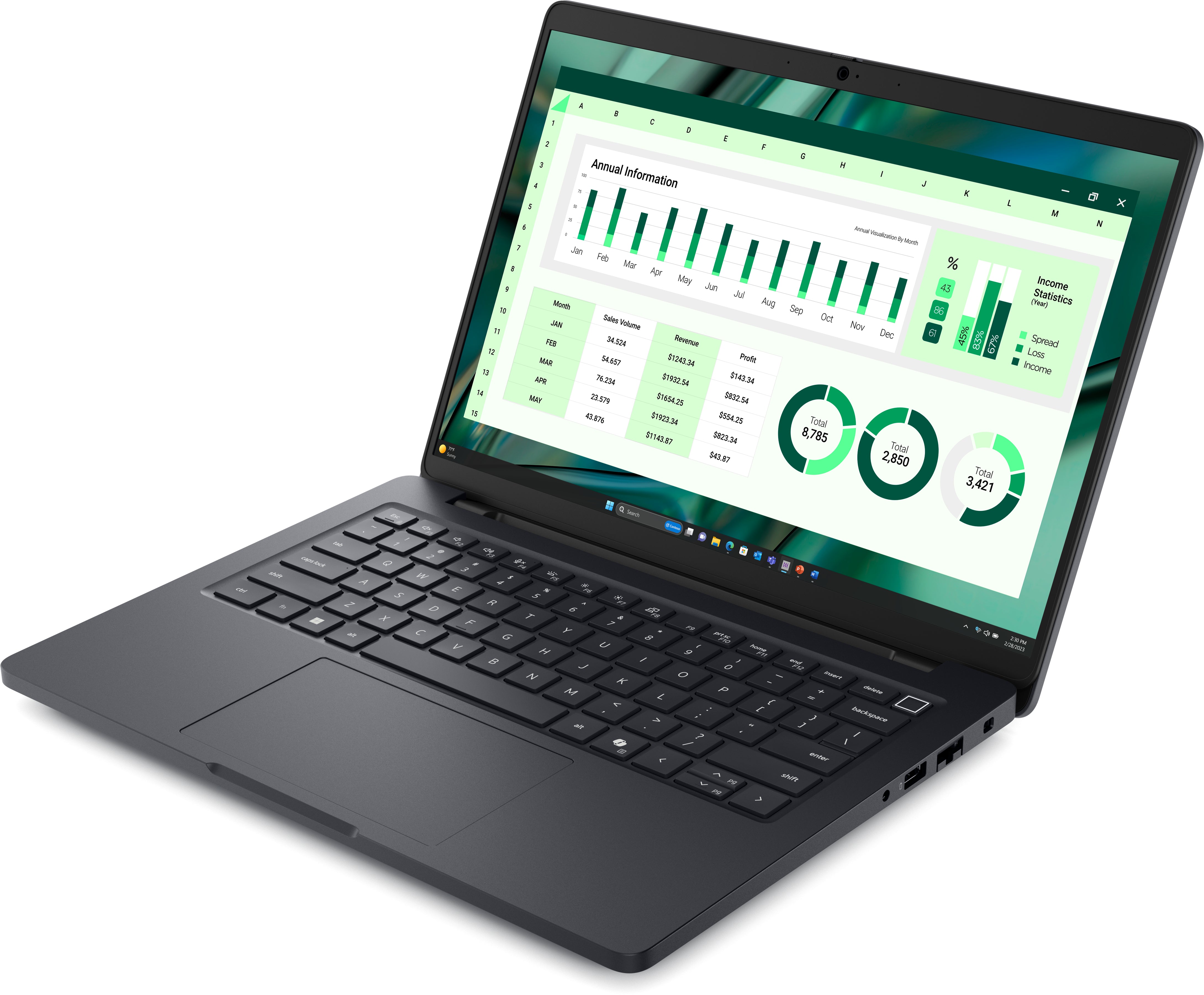 DELL Pro Max 14 MC14250 Intel Core Ultra 7 255H Mobile workstation 35.6 cm (14") Full HD+ 16 GB LPDDR5x-SDRAM 512 GB SSD Wi-Fi 7 (802.11be) Windows 11 Pro US English Black (WMGDP) - Cartouches Certifiees