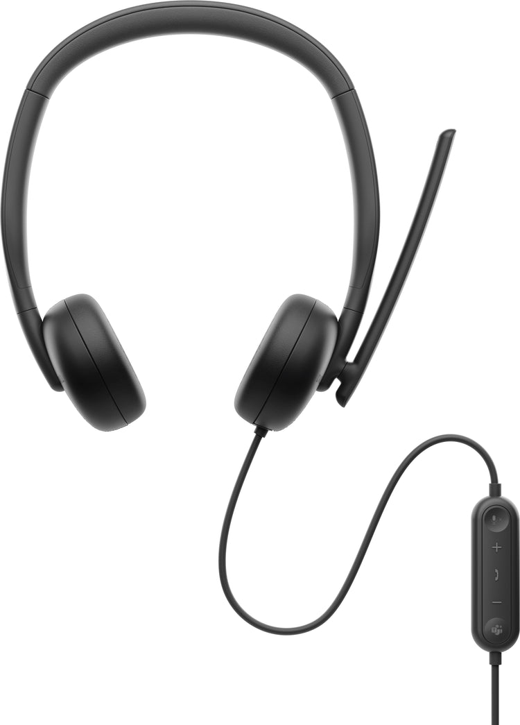 DELL WH3024 Head-band Office/Call center USB Type-C Black (WH3024-DWW) - Cartouches Certifiees
