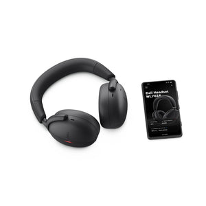 DELL WL7024 Headset Wired & Wireless Head-band Calls/Music USB Type-C Bluetooth Black (WL7024-DDAO) - Cartouches Certifiees