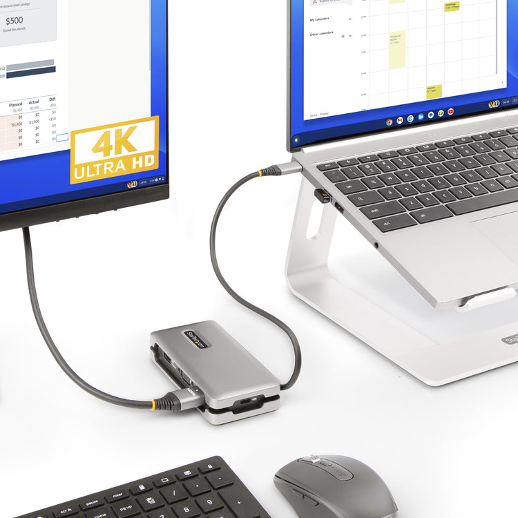 StarTech.com DKT31CVHPD3 station d'accueil Avec fil USB 3.2 Gen 2 (3.1 Gen 2) Type-C Gris - Image 12