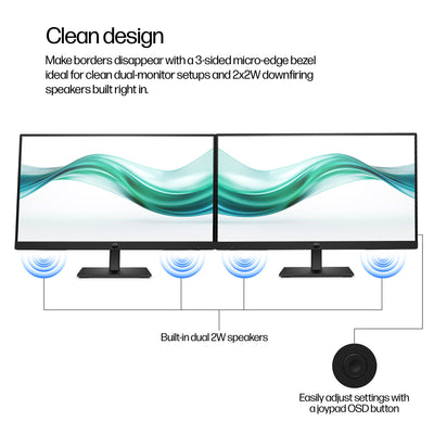 HP Series 3 Pro 21.5 inch FHD Monitor - 322ph écran plat de PC 54,6 cm (21.5") 1920 x 1080 pixels Full HD LCD Noir - Image 11