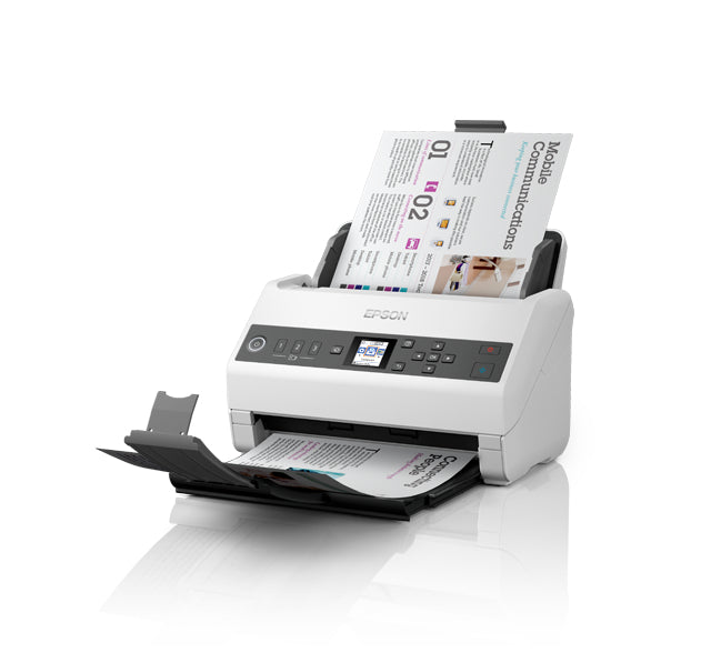 EPSON DS-730N Sheet-fed scanner 600 x 600 DPI A4 Black, Grey (B11B259201) - Cartouches Certifiees