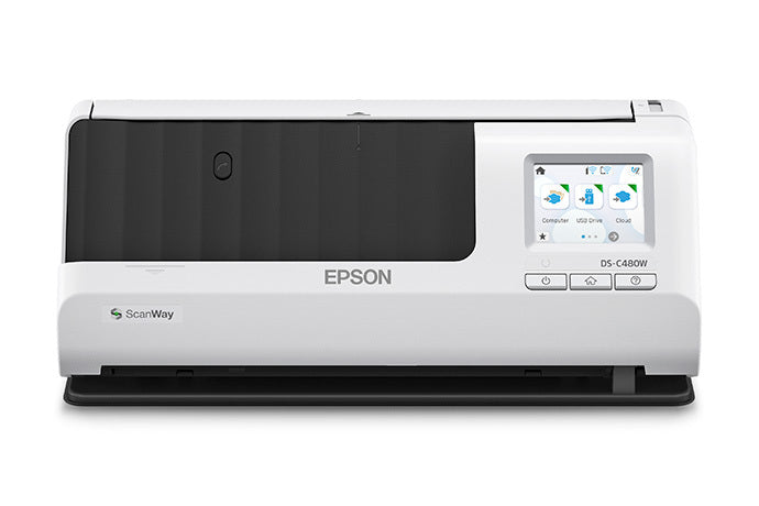 EPSON DS-C480W Sheet-fed scanner Black, Grey (B11B269202) - Cartouches Certifiees