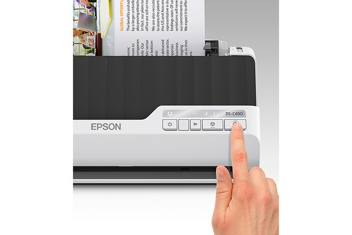 EPSON DS-C490 Sheet-fed scanner Black, Grey (B11B271201) - Cartouches Certifiees