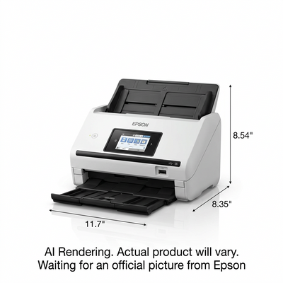 EPSON High-Speed Wireless Desktop Document Scanner (DS-785W) - Cartouches Certifiees