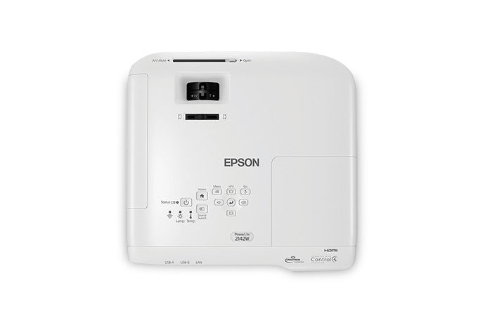 EPSON PowerLite 2142W Standard throw projector 4200 ANSI lumens 3LCD WXGA (1280x800) White (V11H875020) - Cartouches Certifiees